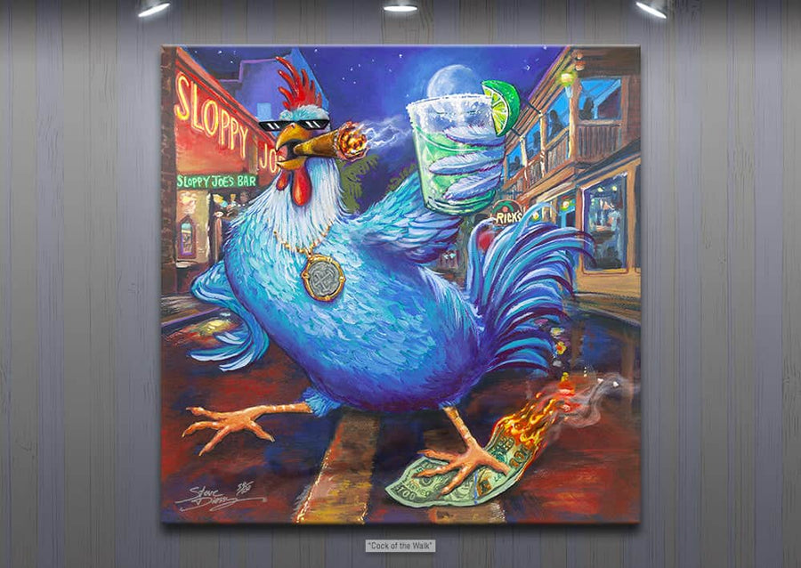 NEW! "Cock of the Walk" Limited Edition Canvas