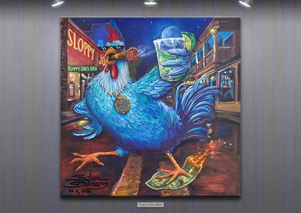 NEW! "Cock of the Walk" Limited Edition Canvas