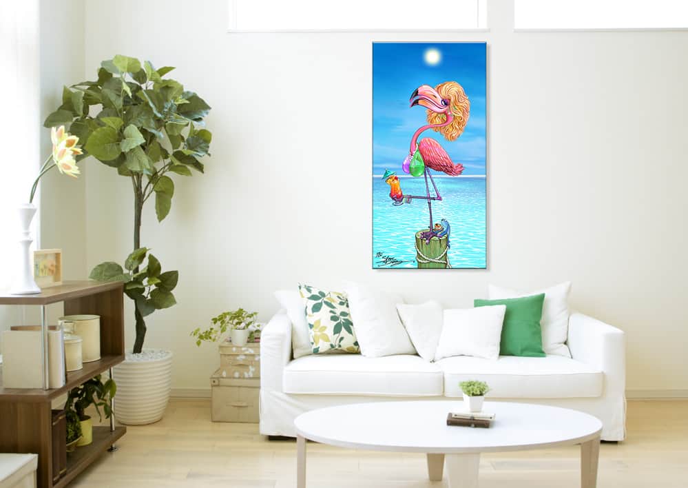 Pre-Order "Flirty Flamingo" Limited Edition Canvas - Release July 2026