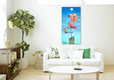 Pre-Order "Flirty Flamingo" Limited Edition Canvas - Release July 2026