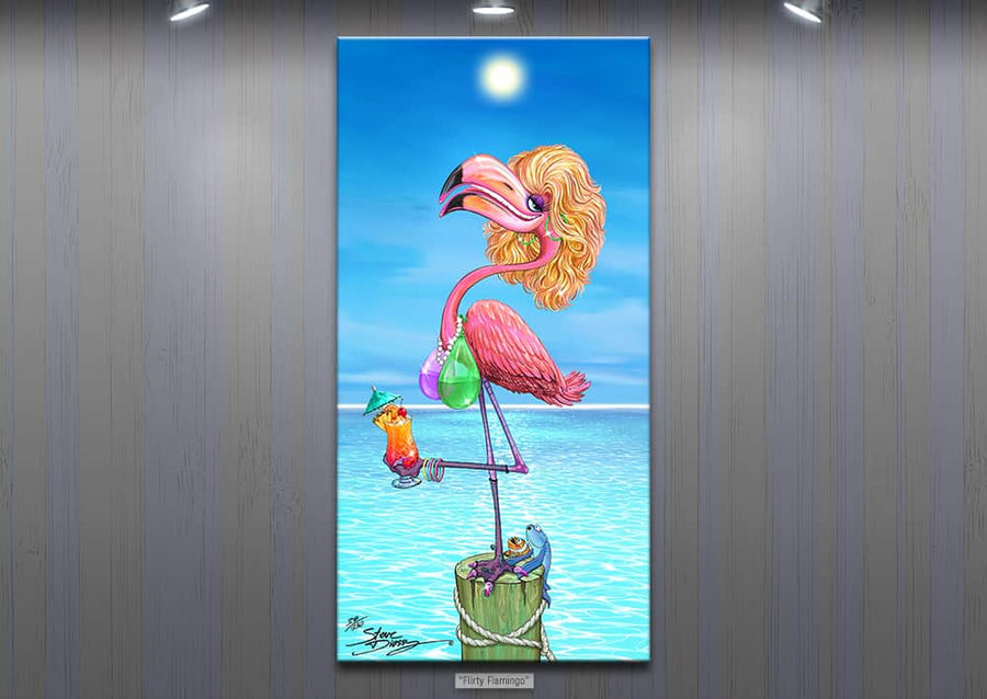 Pre-Order "Flirty Flamingo" Limited Edition Canvas - Release July 2026