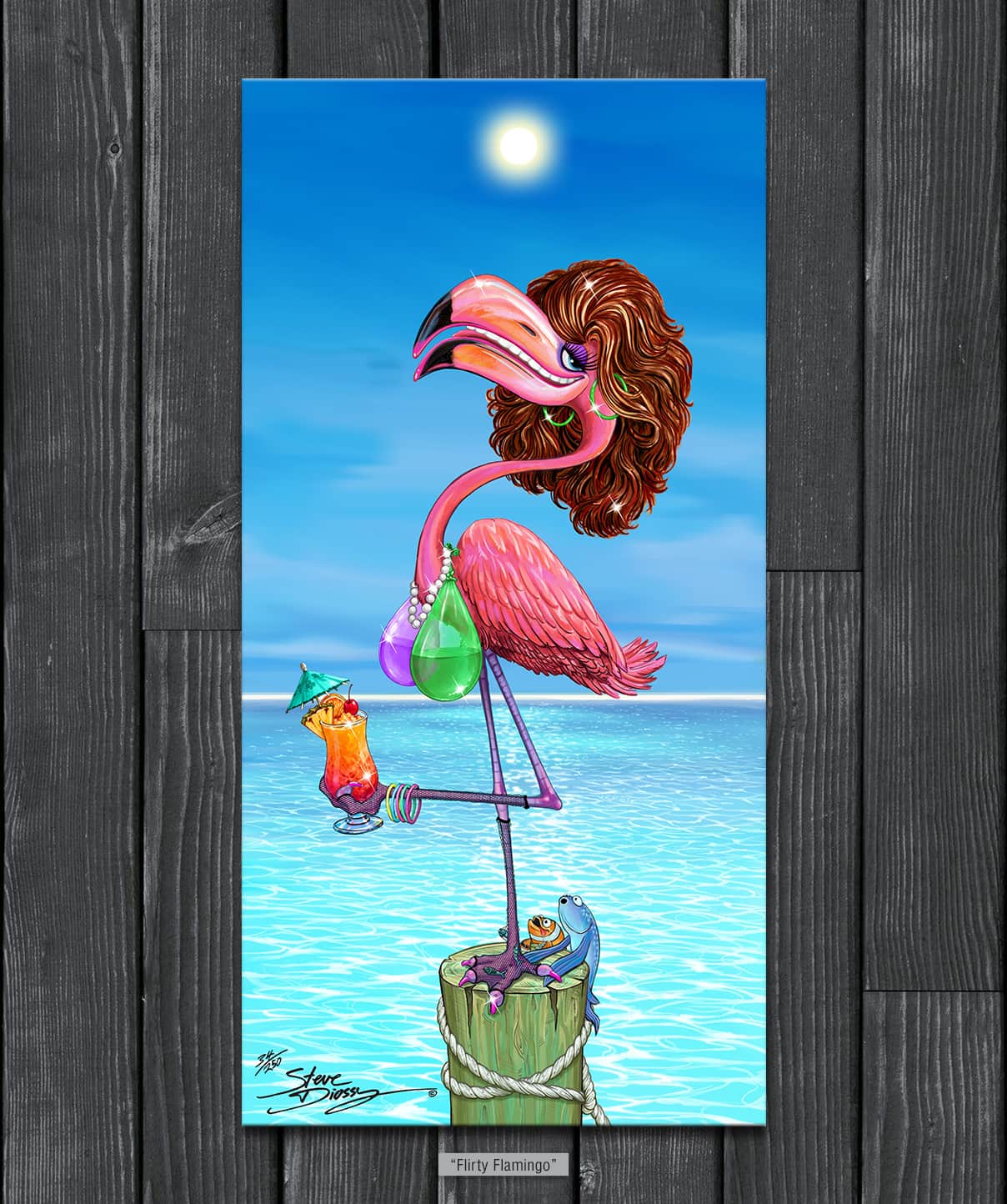 Pre-Order "Flirty Flamingo" Limited Edition Canvas - Release July 2026