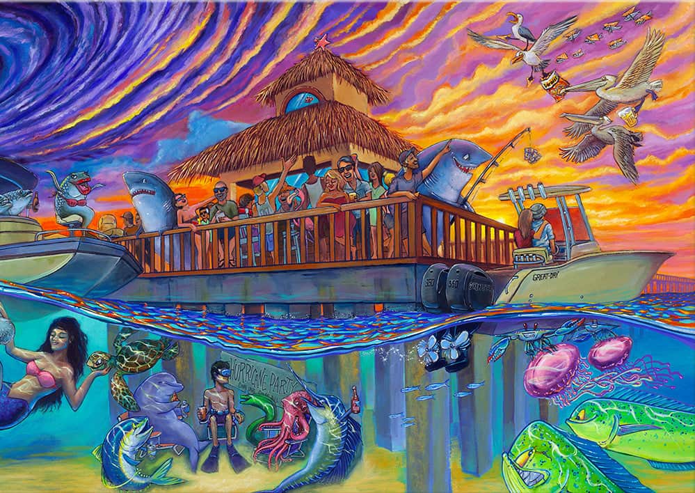 NEW! "Hurricane Party" Limited Edition Canvas