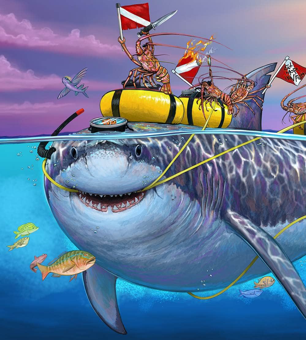 Pre-Order "Lobster's Revenge" Limited Edition Canvas - Ships early October 2026