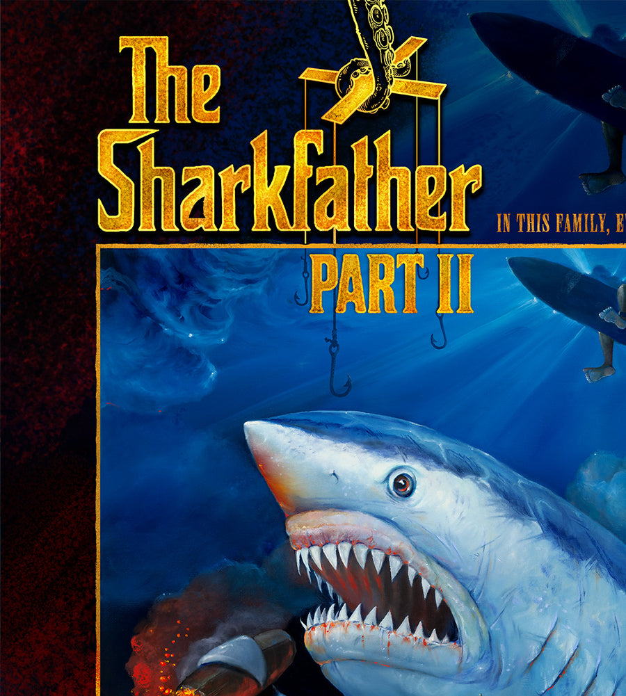 "The Sharkfather II: Cinematic Edt.” Limited Edition Canvas
