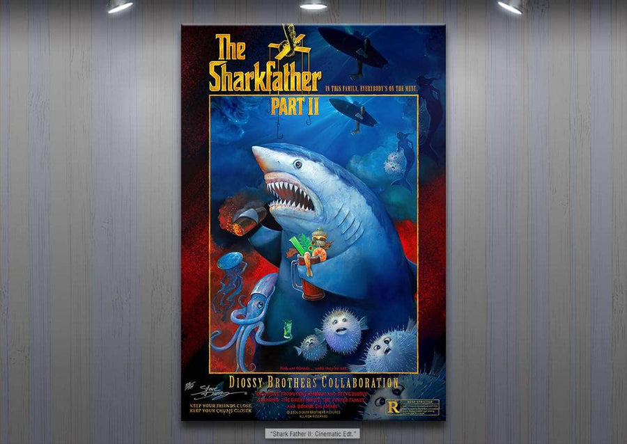 "The Sharkfather II: Cinematic Edt.” Limited Edition Canvas