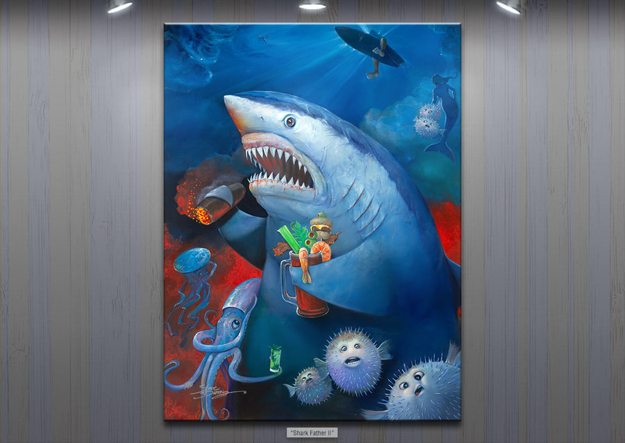 "The Sharkfather II" Limited Edition Canvas