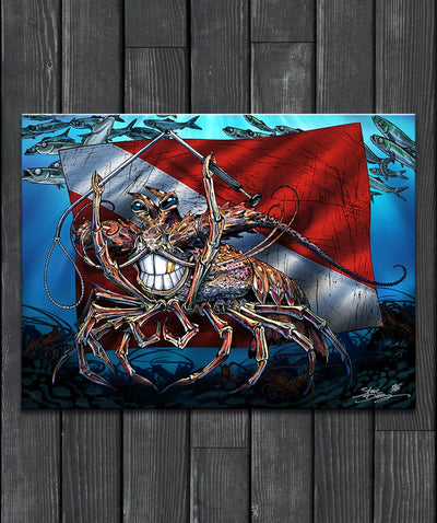 "Tickle This Lobster" Limited Edition Canvas