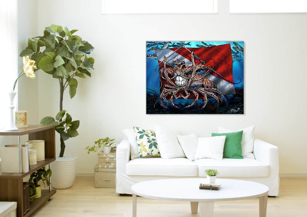 "Tickle This Lobster" Limited Edition Canvas