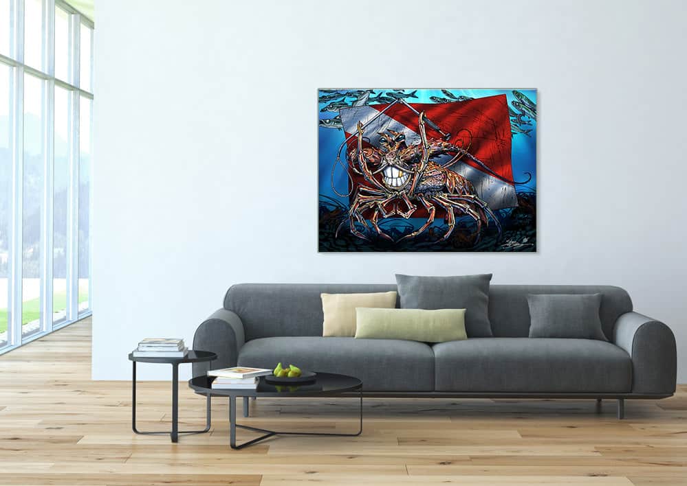 "Tickle This Lobster" Limited Edition Canvas