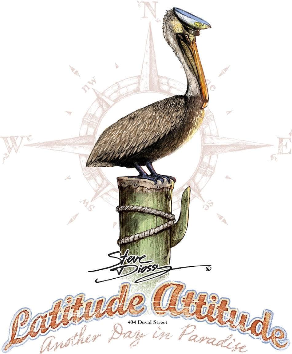 Latitude Attitude - Mini Sticker - Key West Edition