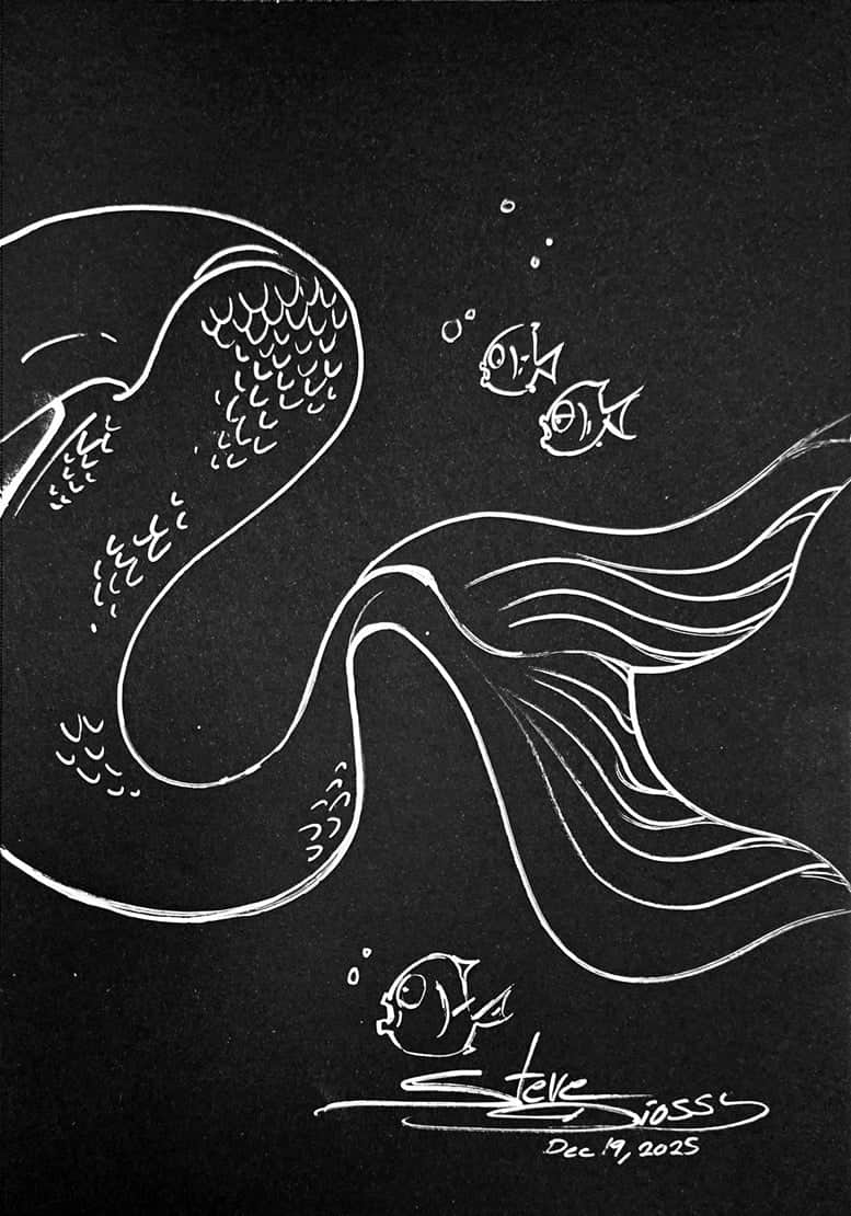 One-Line Original – Mermaid After Dark