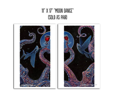 "Moon Dance" Fine Art Paper Print Pair