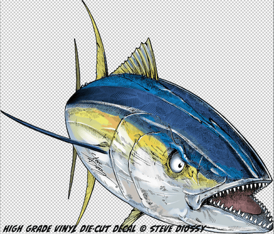 Twisted Tuna - Large Die-Cut Sticker