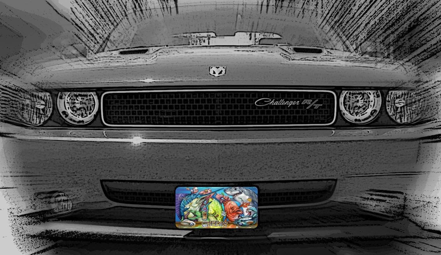 "Tito's Cheers" Front License Plate on car