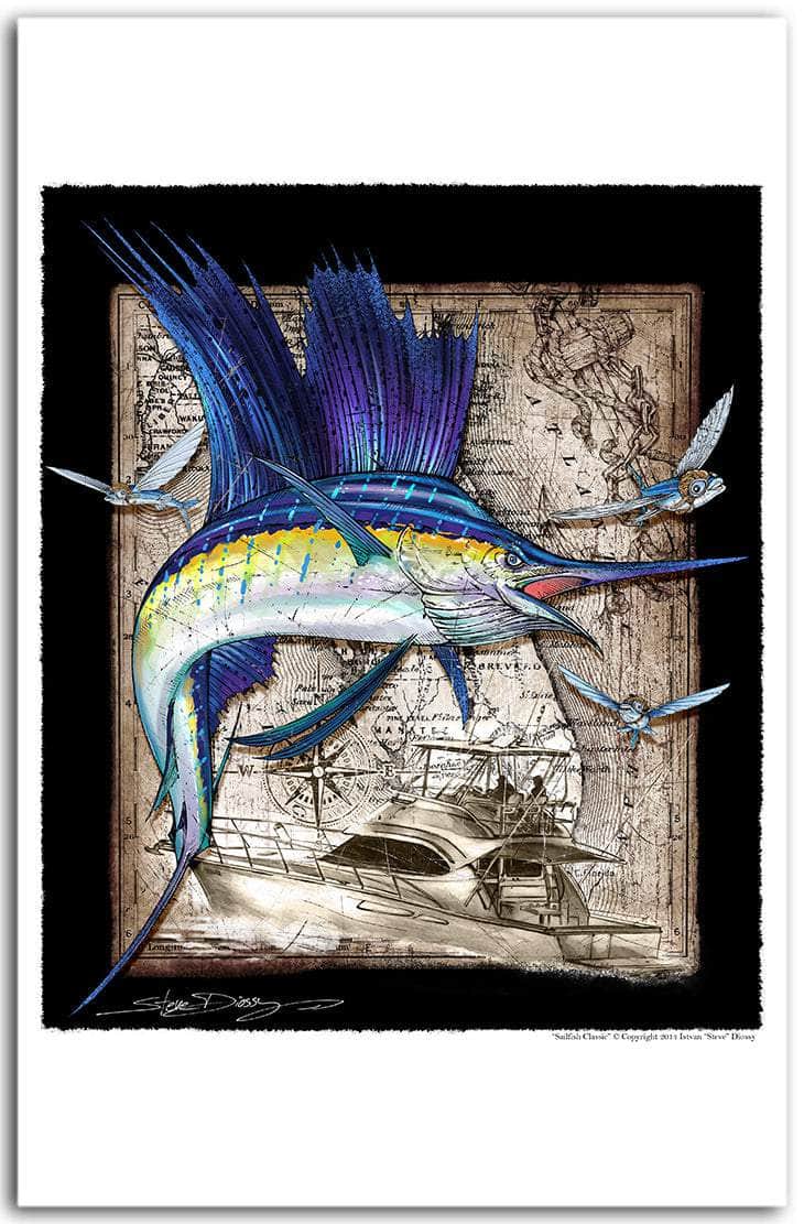 "Sailfish Classic" Fine Art Paper Print