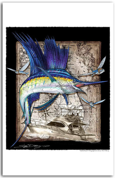 "Sailfish Classic" Fine Art Paper Print