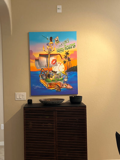"Chasing Happy Hours" Limited Edition Canvas