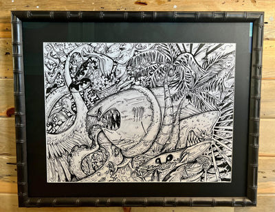 "Tight Squeeze" Original Pen/Ink by Steve Diossy