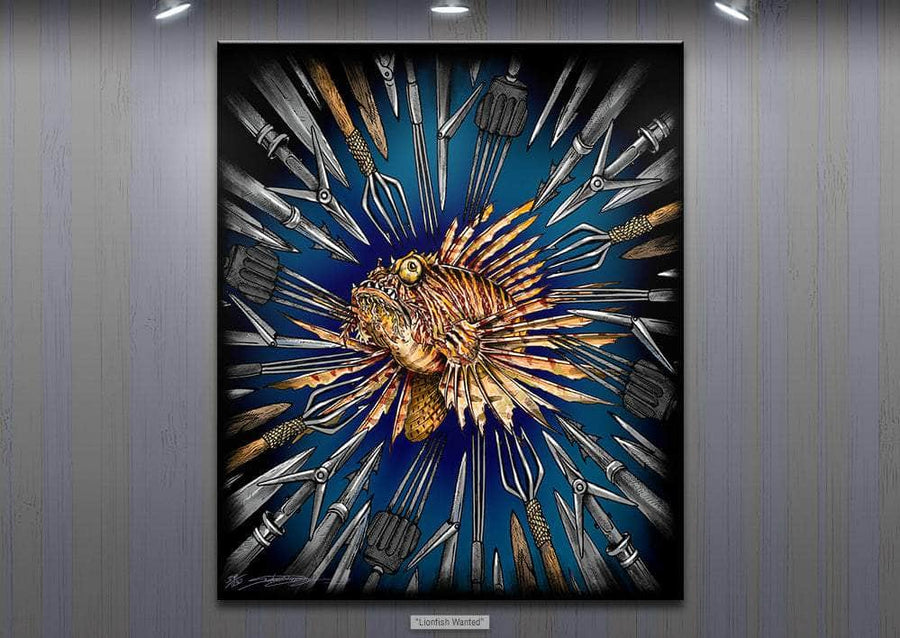 "Lionfish Wanted" Limited Edition Canvas