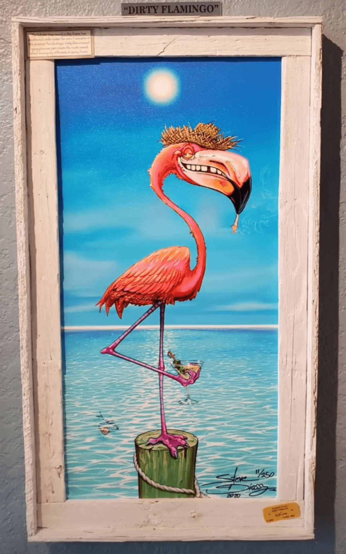 "Dirty Flamingo" Limited Edition Canvas