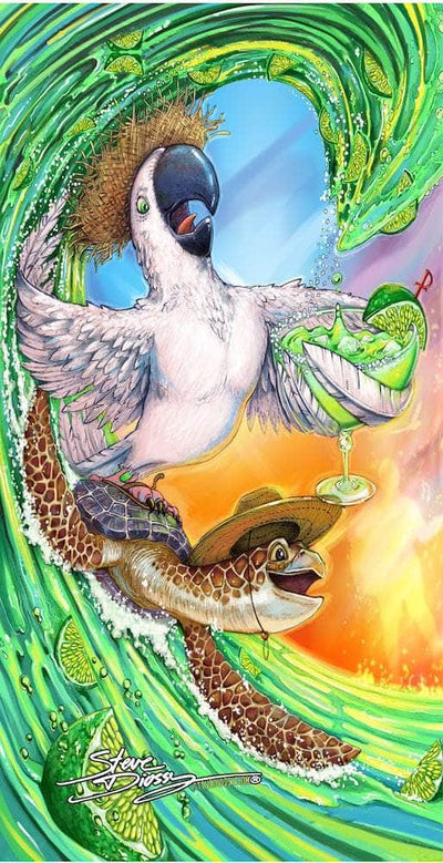 "Margarita Wave" Premium Beach Towel