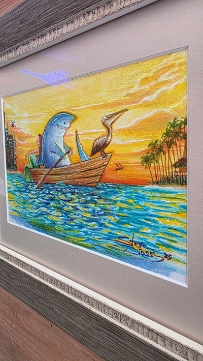 Auction Closed: "The Great Escape" Original Watercolor by Steve Diossy