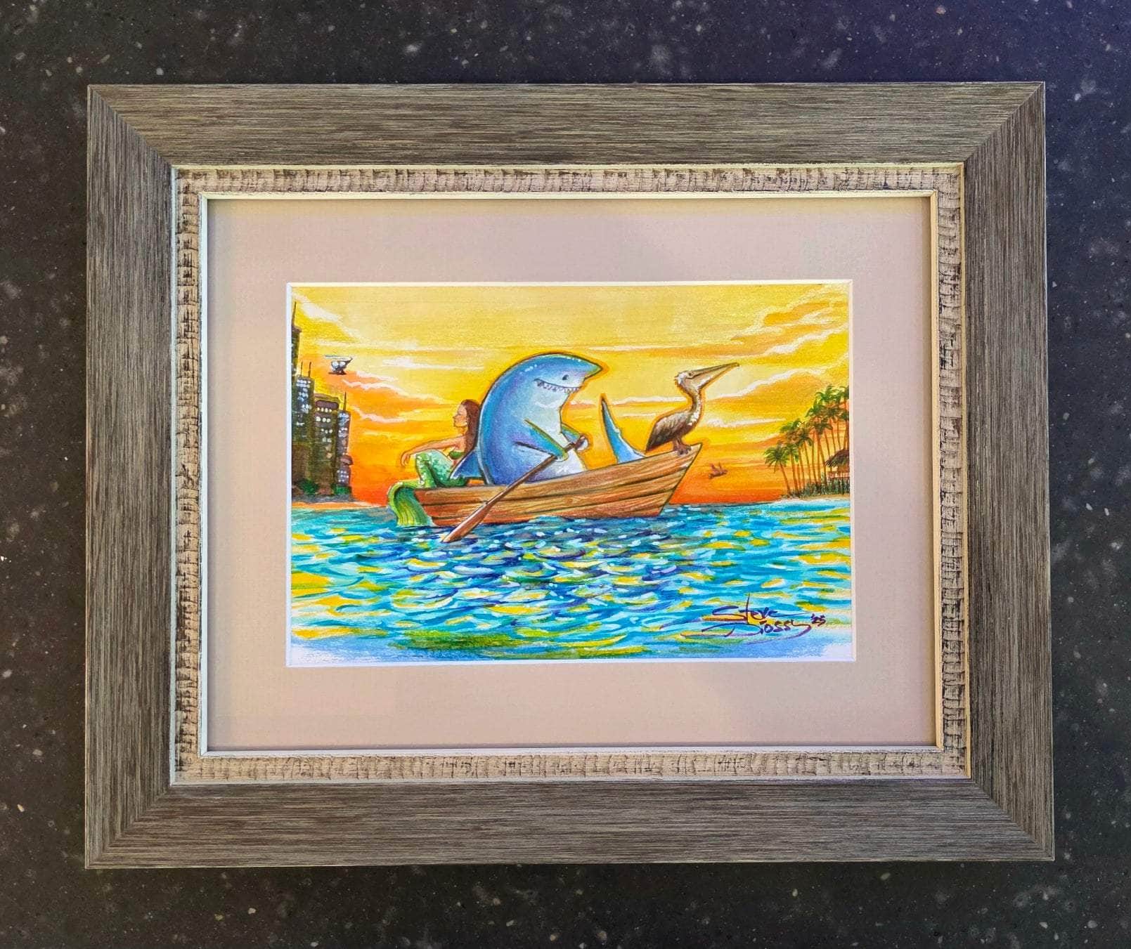 Auction Closed: "The Great Escape" Original Watercolor by Steve Diossy