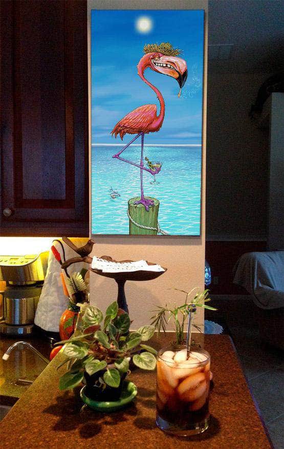 "Dirty Flamingo" Limited Edition Canvas