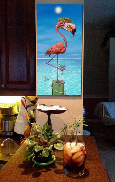 "Dirty Flamingo" Limited Edition Canvas