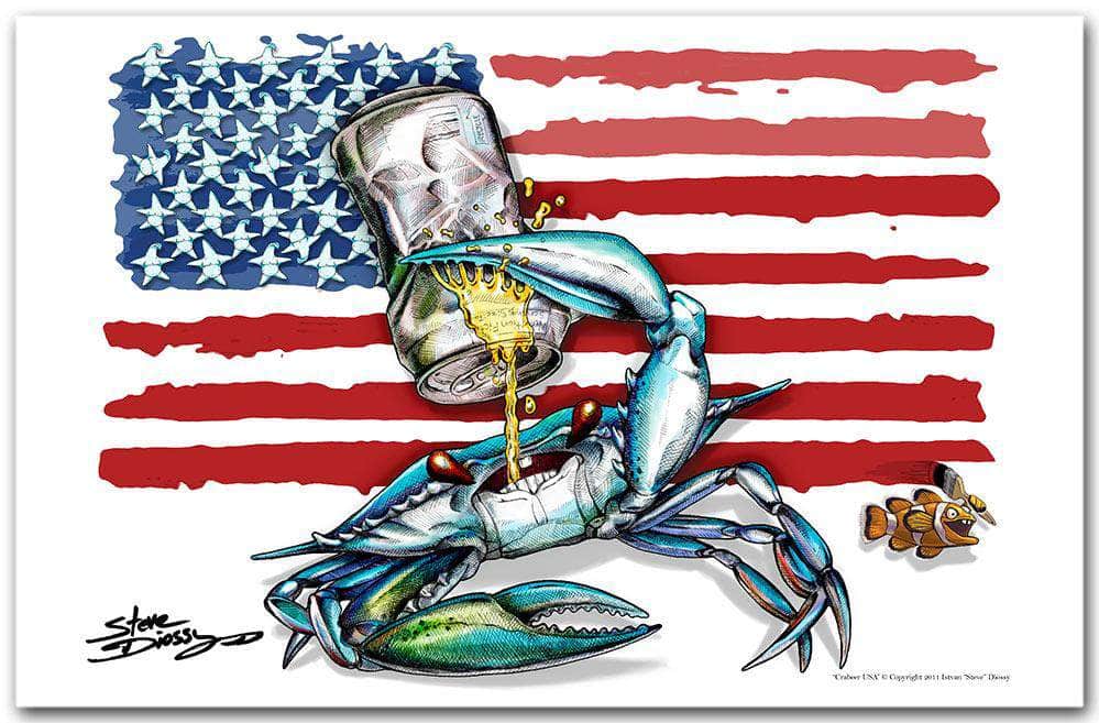 "Crabeer USA" Fine Art Paper Print