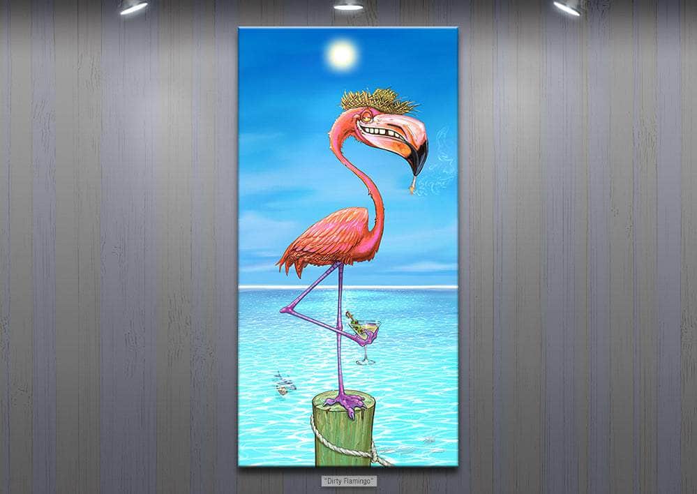 "Dirty Flamingo" Limited Edition Canvas