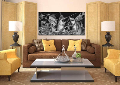 "Give and Take" Black and White Limited Edition Canvas