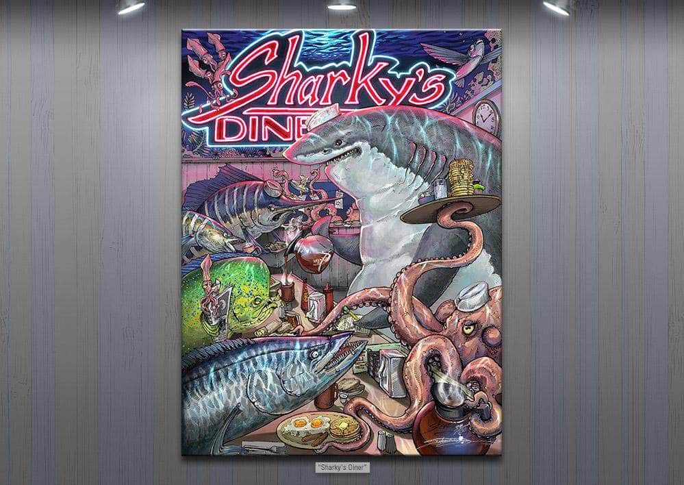 "Sharky’s Diner" Limited Edition Canvas