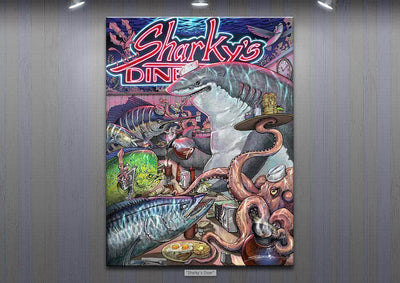 "Sharky’s Diner" Limited Edition Canvas