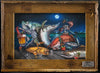 "Last Call" Lobster Trap Framed Mini-Canvas