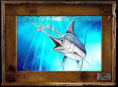 "Original Sushi" Lobster Trap Framed Mini-Canvas