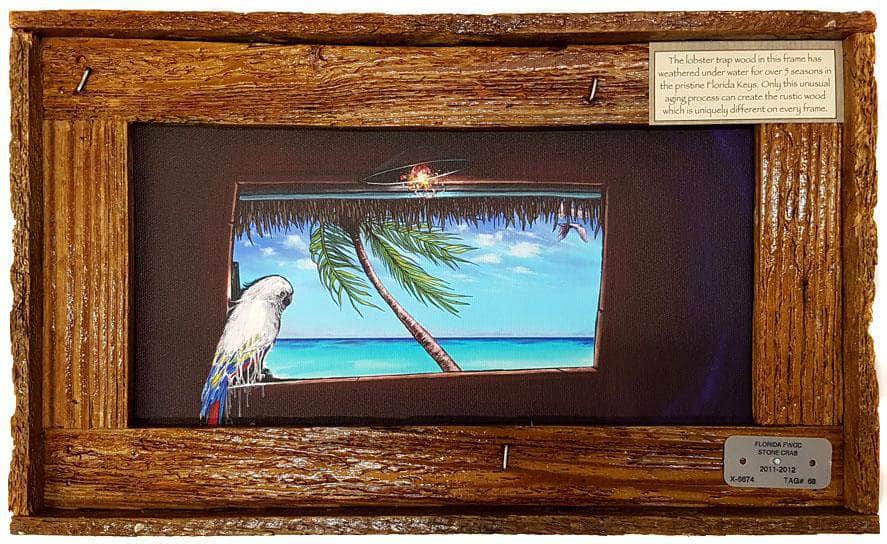 "True Colors" Lobster Trap Framed Mini-Canvas