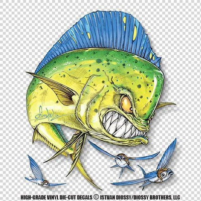 Mad Mahi Battle - Large Die-Cut Sticker