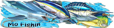 "Predator Fish Tear" Custom Premium Vinyl Boat SlamWrap by Steve Diossy
