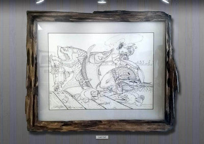 Original Pen/Ink "Last Call" by Diossy