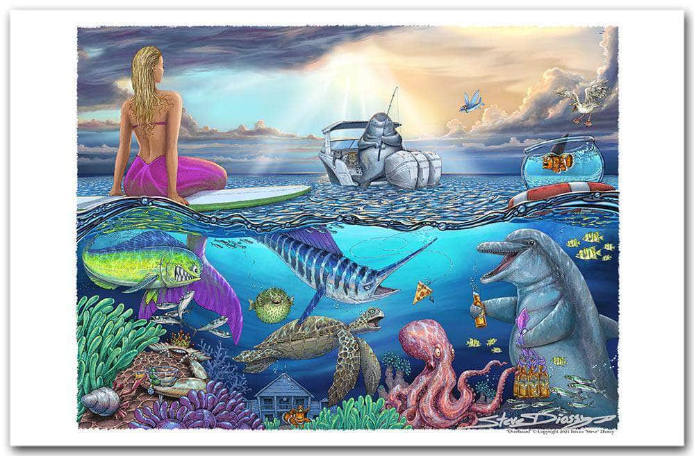 "Overboard" Fine Art Paper Print
