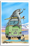 "Shark Bus" Fine Art Paper Print