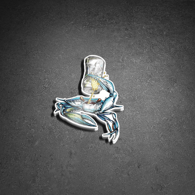 Crabeer - Mini Sticker