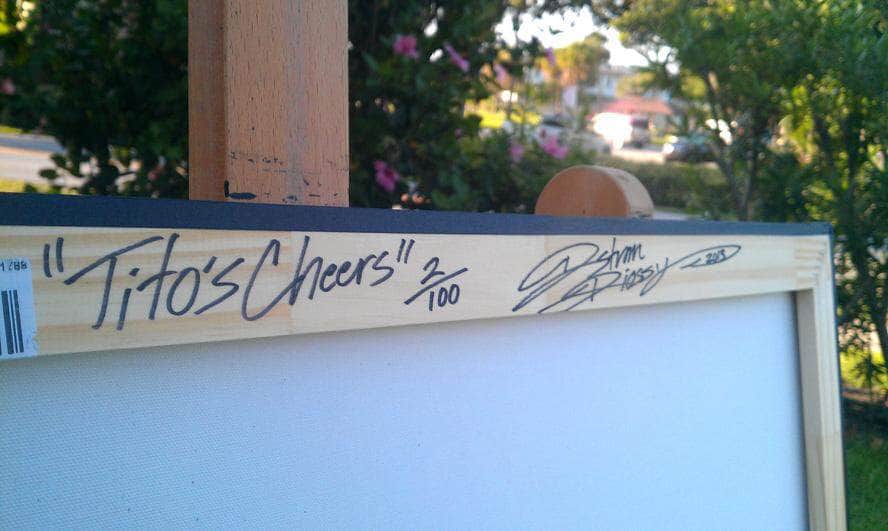 AUCTION CLOSED: "Tito's Cheers" (SERIES SOLD OUT-No Longer Reproduced)