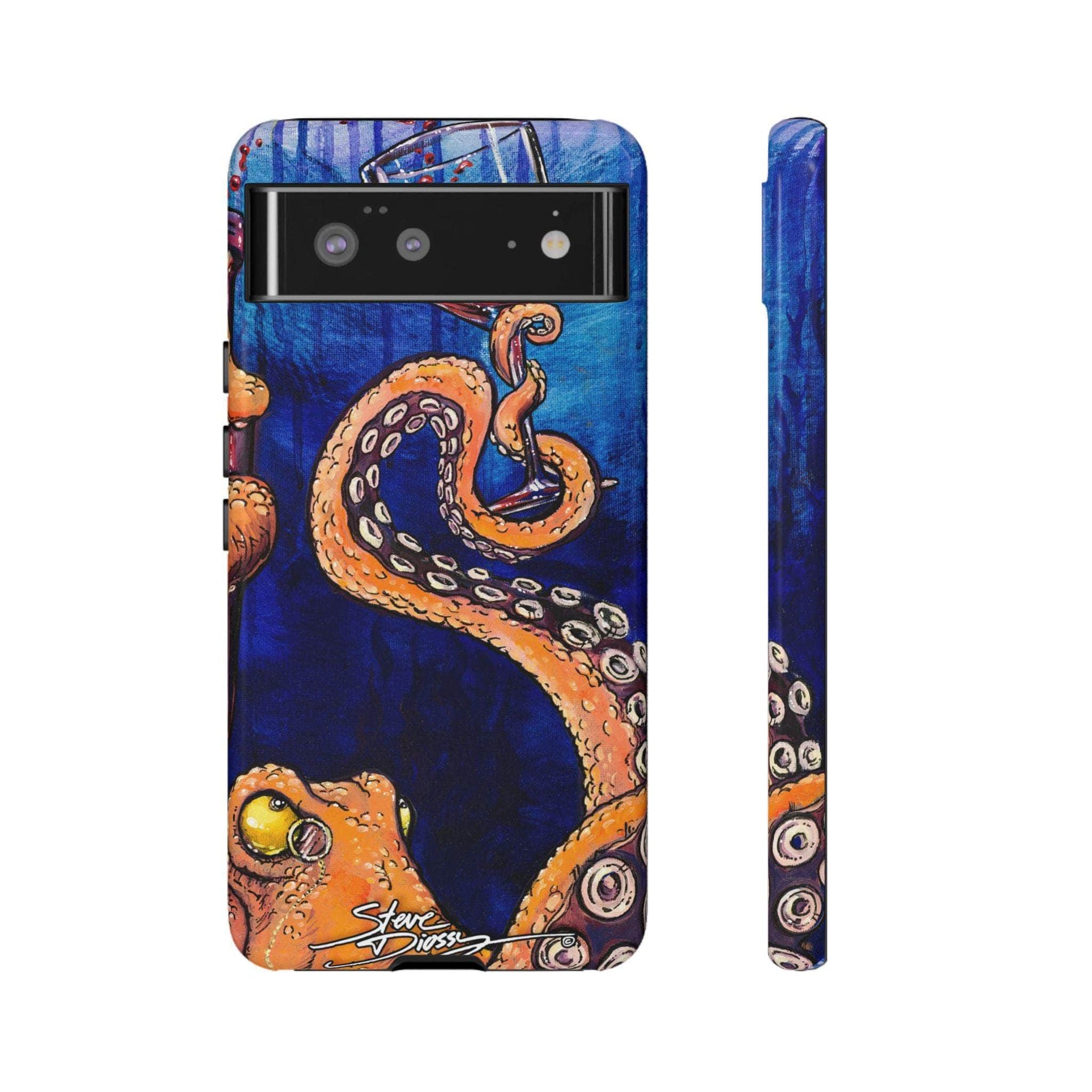 "Octopus the Connoisseur" Tough Phone Cases