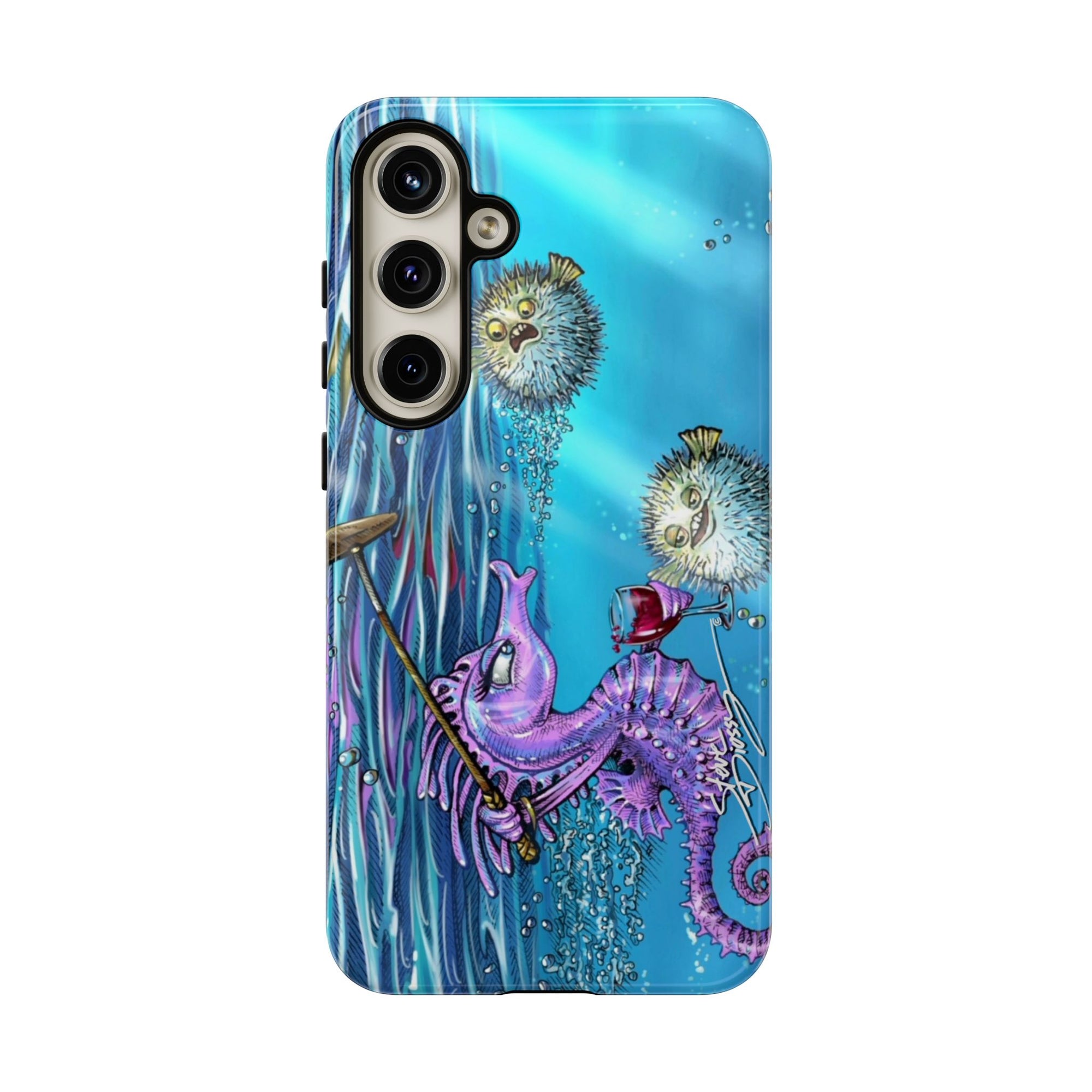 "Seahorse Blowout" Tough Phone Cases