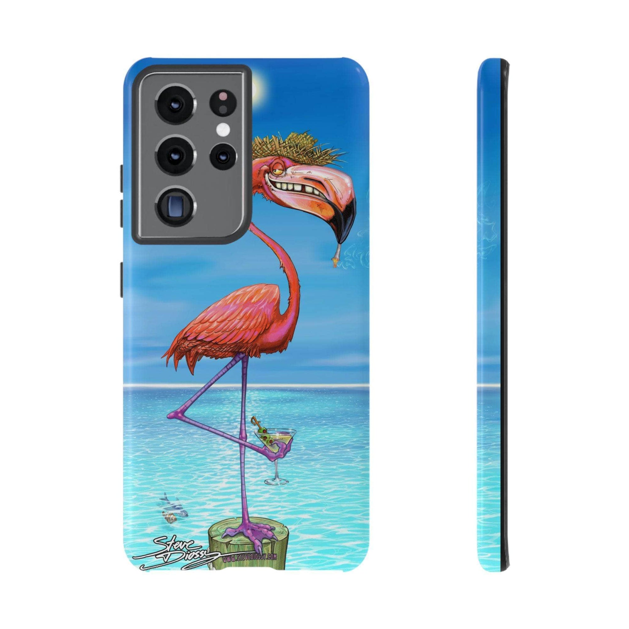 "Dirty Flamingo" Tough Phone Cases