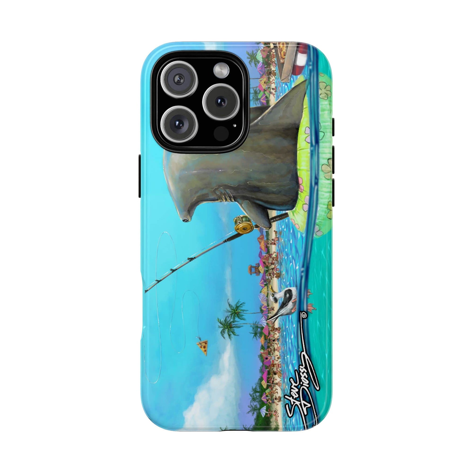 "Shark Fishing" Tough Phone Cases
