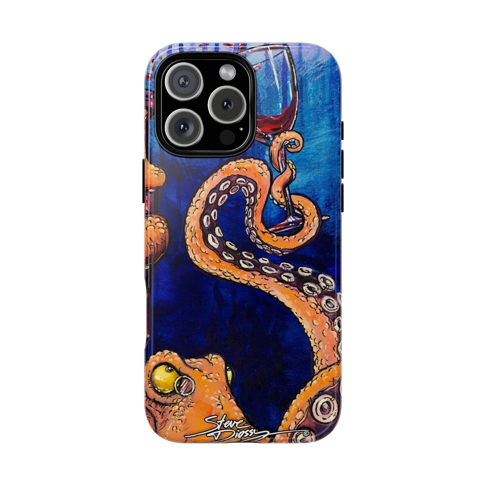 "Octopus the Connoisseur" Tough Phone Cases